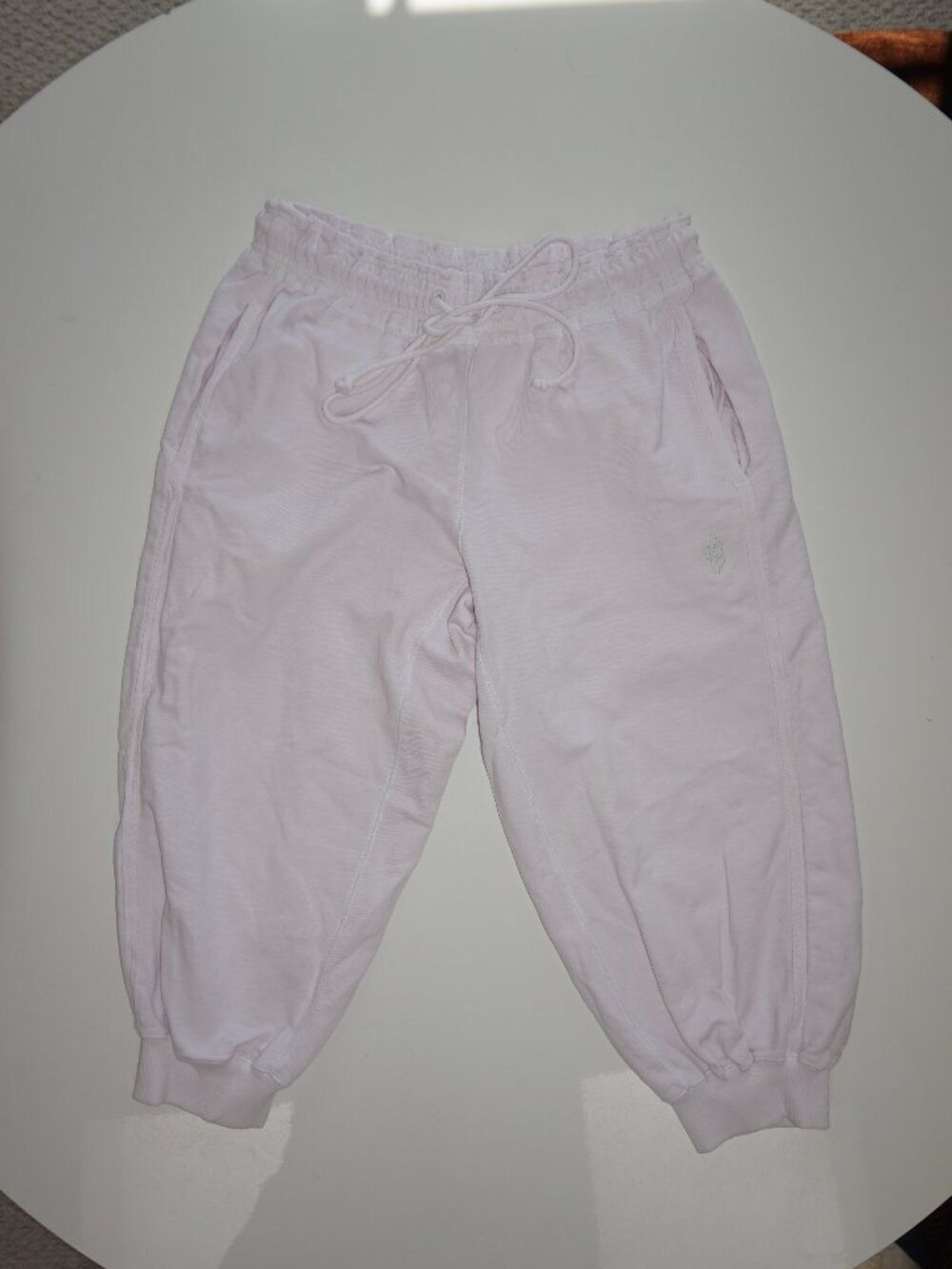 FP Movement Cropped Baggy Light Pink Sweat Pants Medium